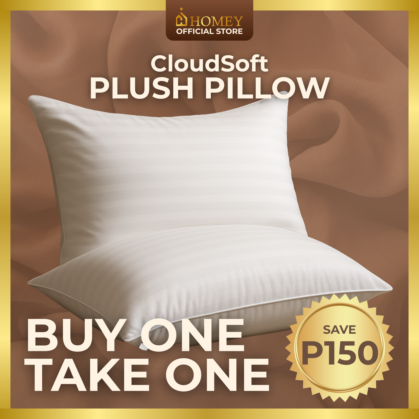Homey Cloud Soft Pillow 18x28 – Hotel-Quality Ultra Soft Microfiber Pillow | Hypoallergenic & Fluffy for Family Use