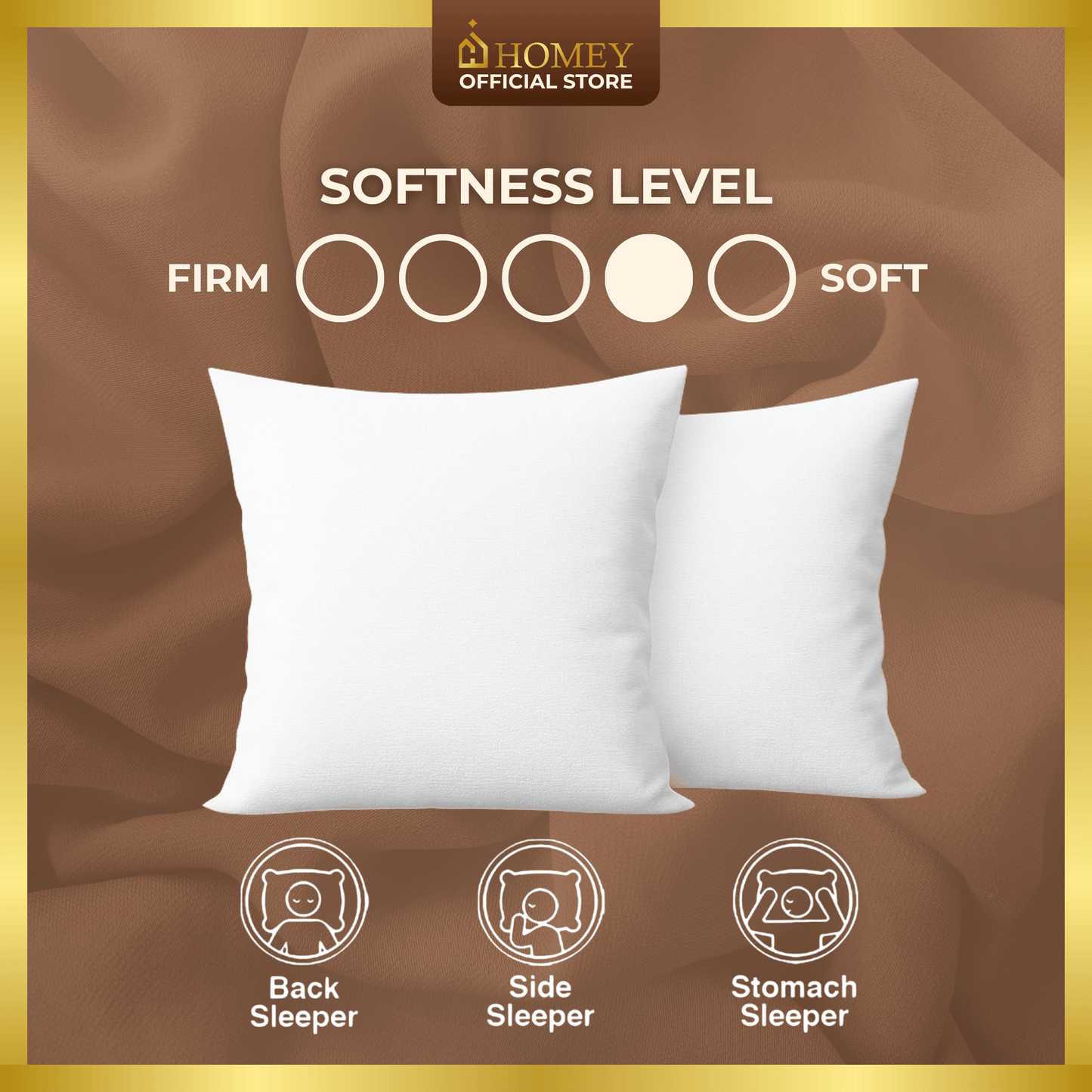 Premium 18x18 Throw Pillow – Homey CloudSoft Decorative Pillow for Sofa, Bed & Lounge