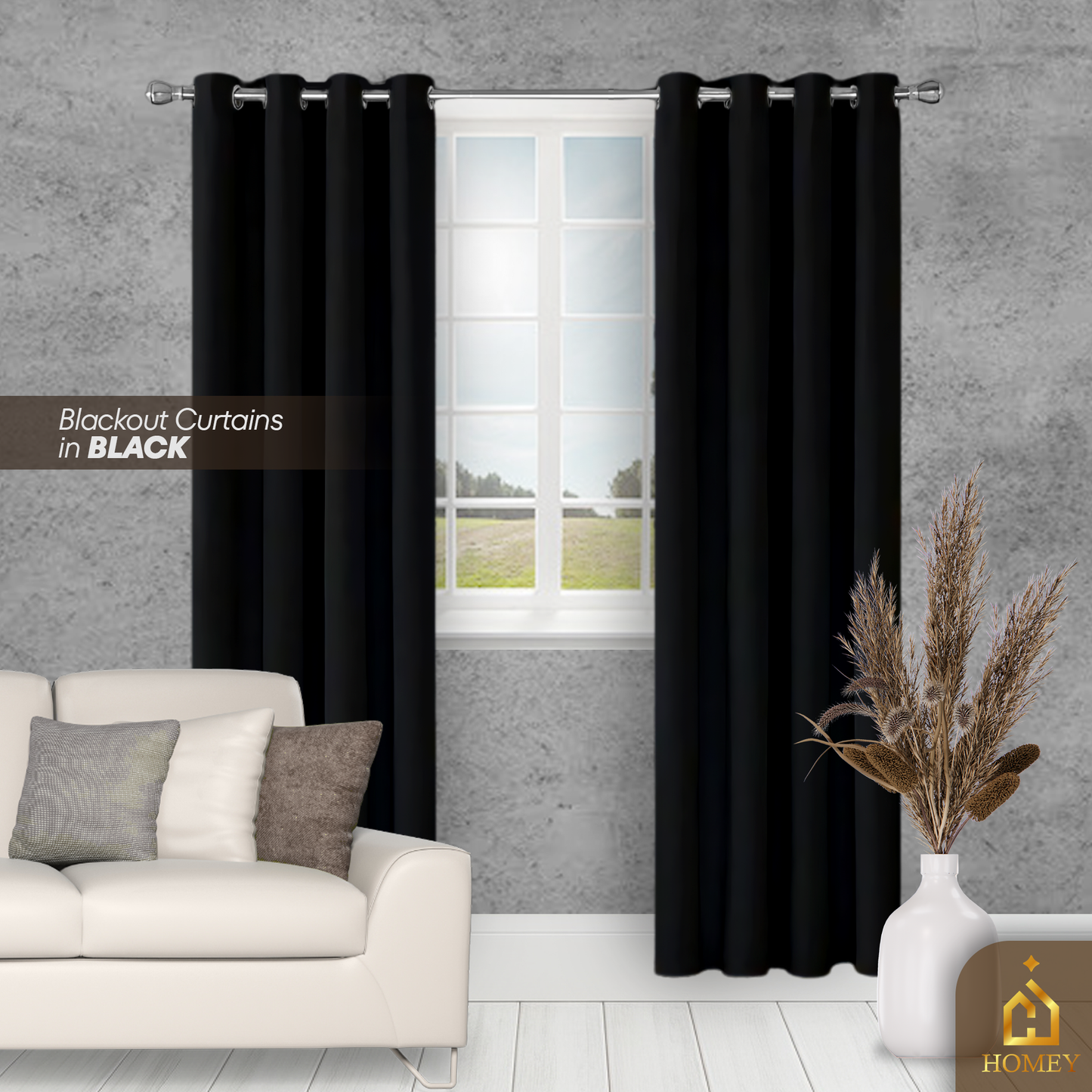 Homey Black-out Curtains - Dark Colors Collection