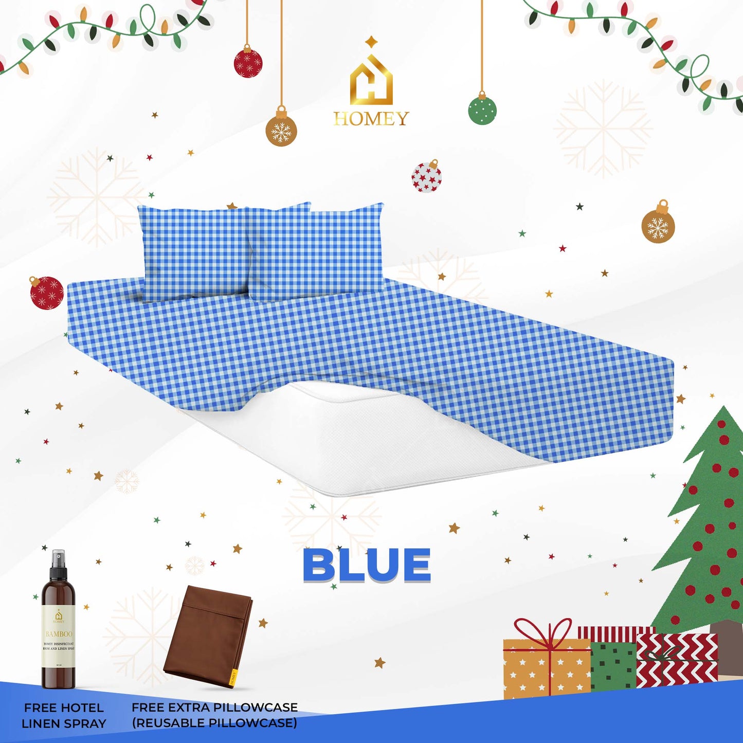 Homey Bedsheet: King Size (72in x 75in)