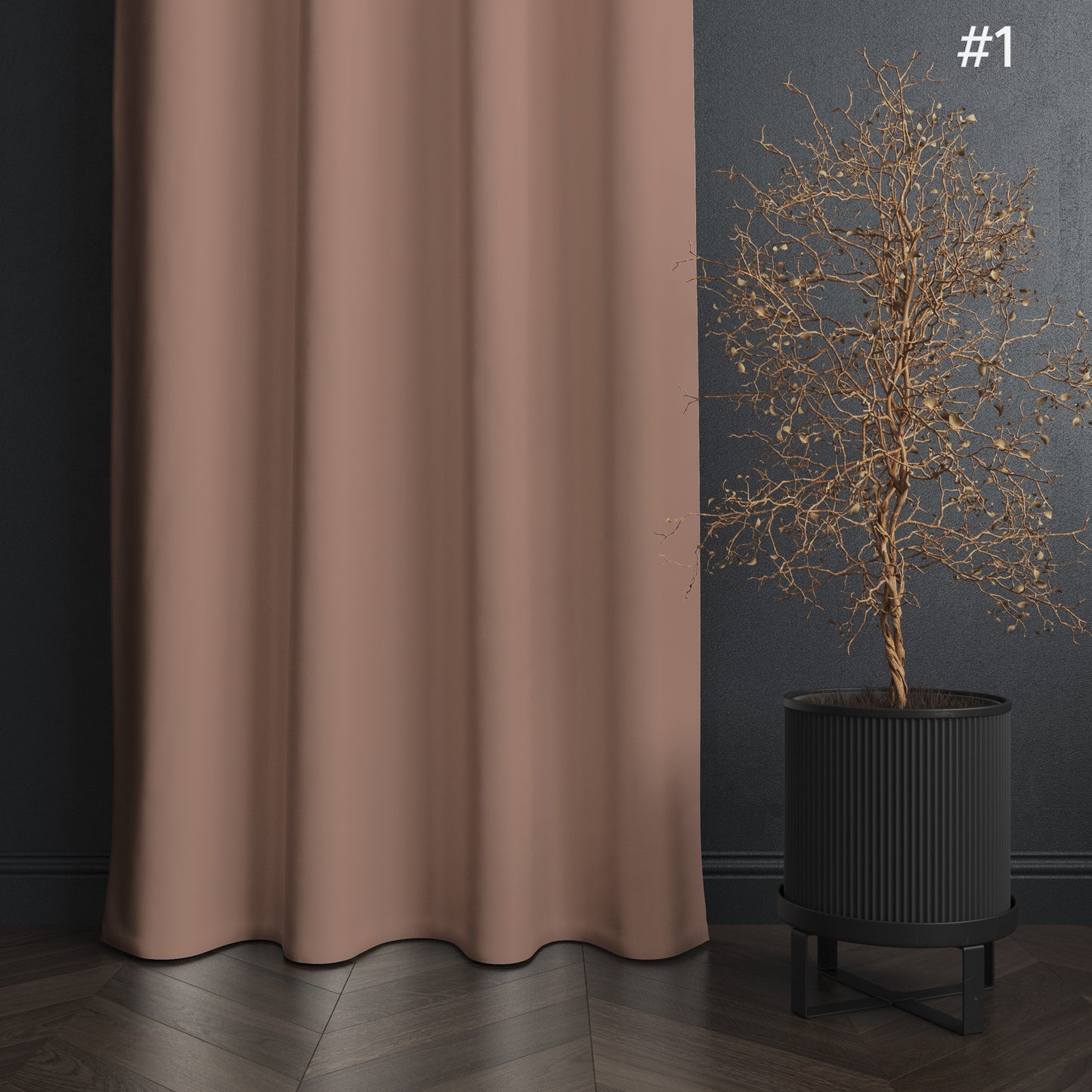 Homey Black-out Curtains - Dark Colors Collection