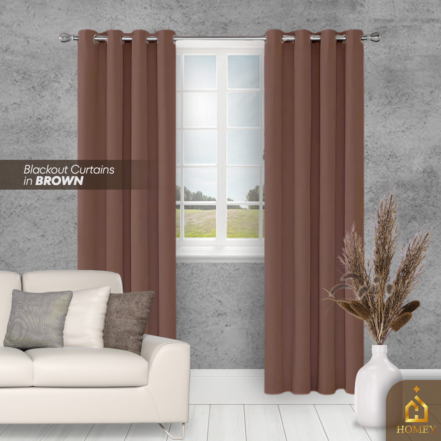 Homey Black-out Curtains - Dark Colors Collection