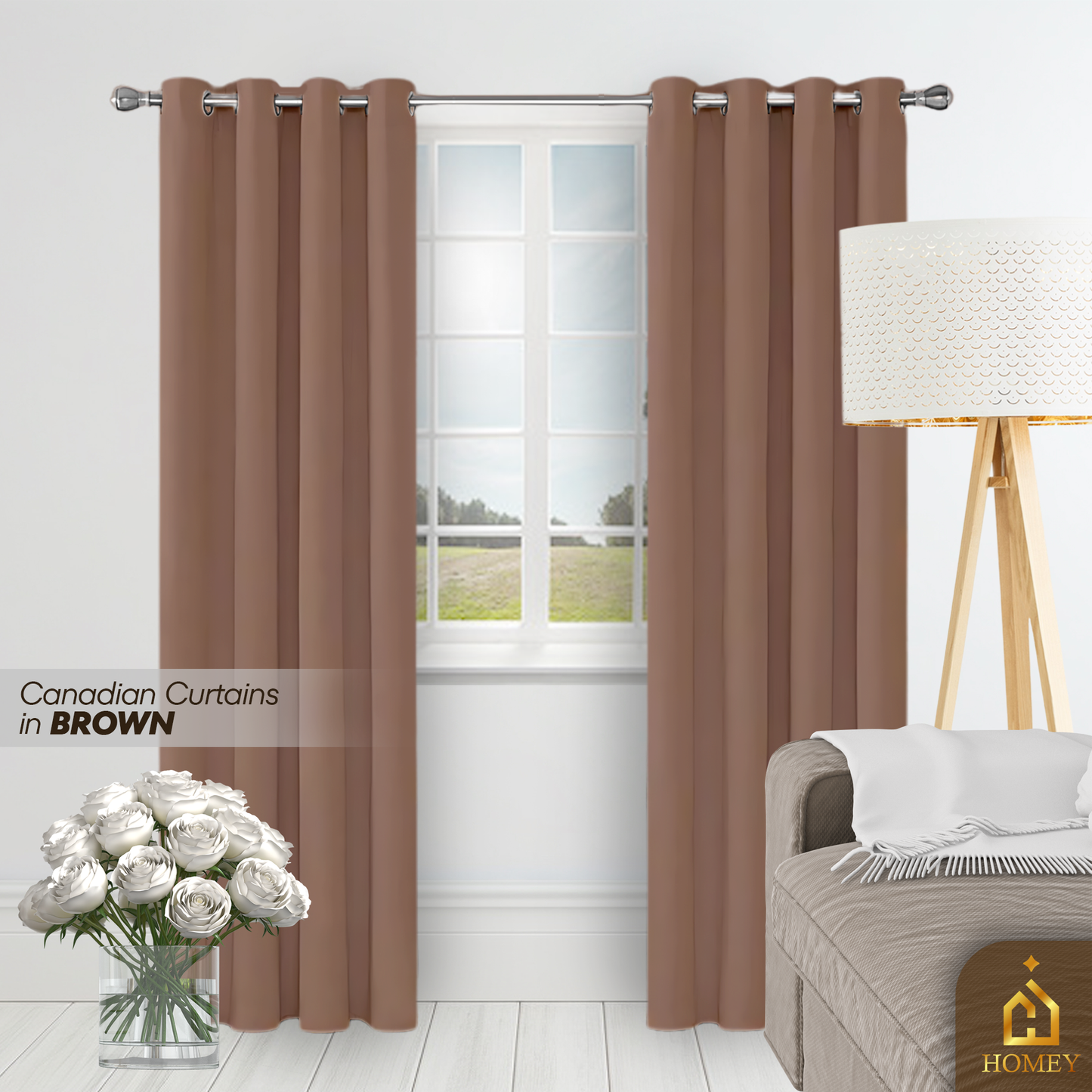 Homey Canadian Curtain 7FT (84 x 55 inches)