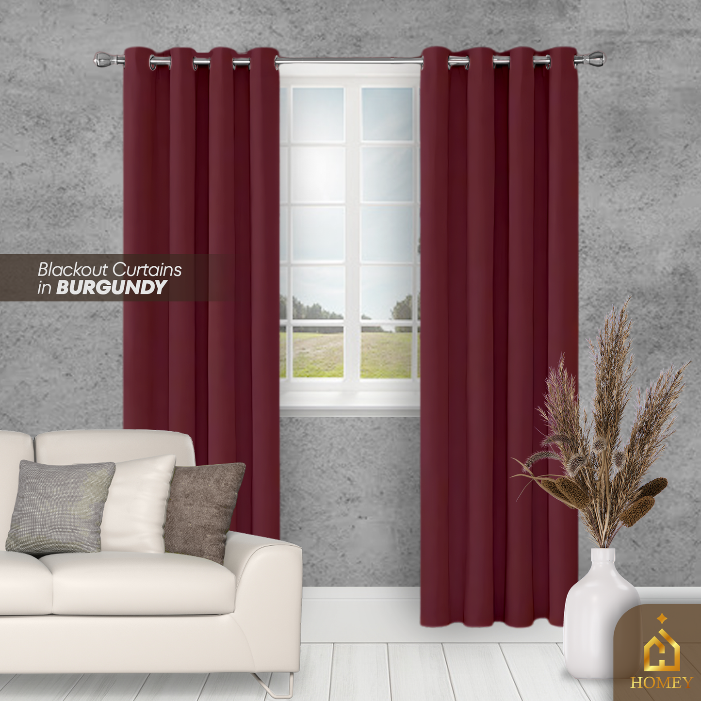 Homey Black-out Curtains - Dark Colors Collection
