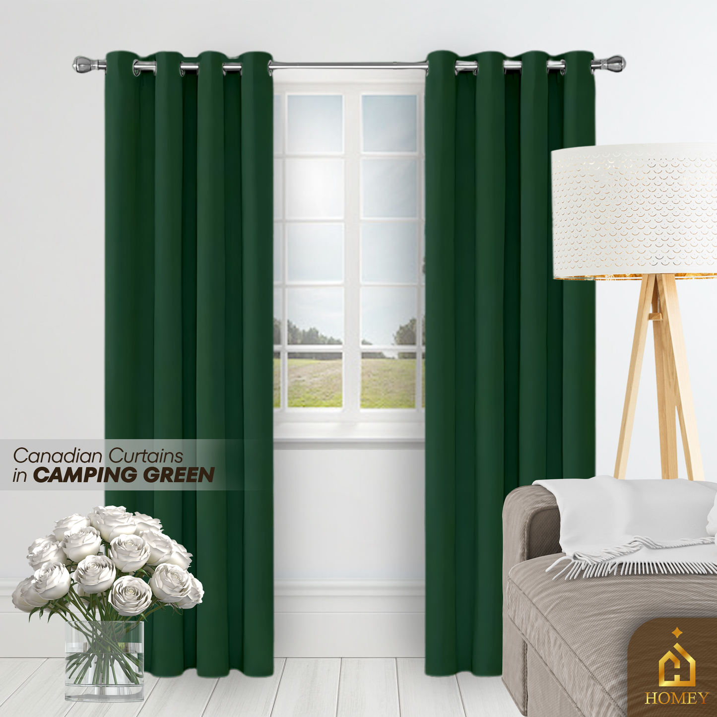 Homey Canadian Curtain 7FT (84 x 55 inches)