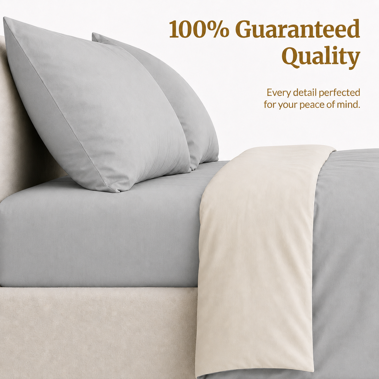 Homey CloudHug 4-in-1 Hotel Set – Dual-Tone Duvet, Bedsheet & Pillowcases