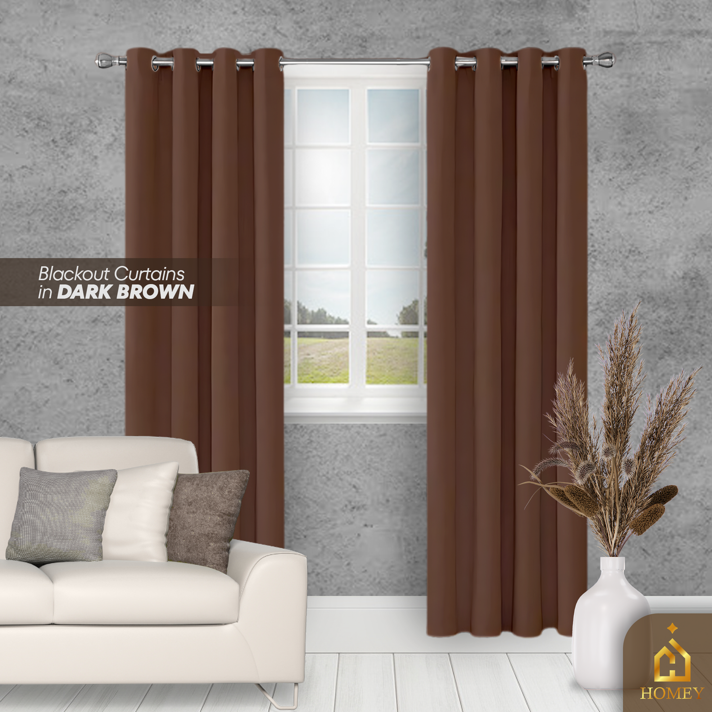 Homey Black-out Curtains - Dark Colors Collection