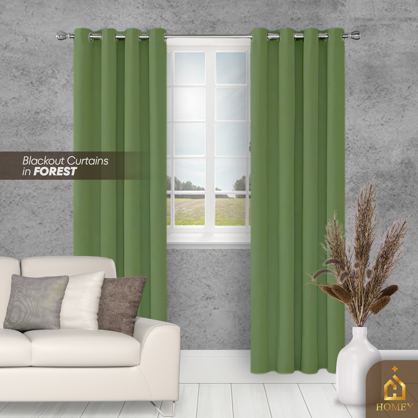 Homey Black-out Curtains - Dark Colors Collection