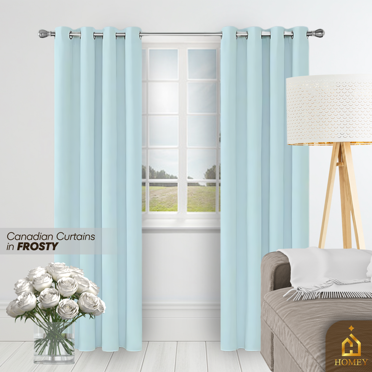 Homey Canadian Curtain 7FT (84 x 55 inches)
