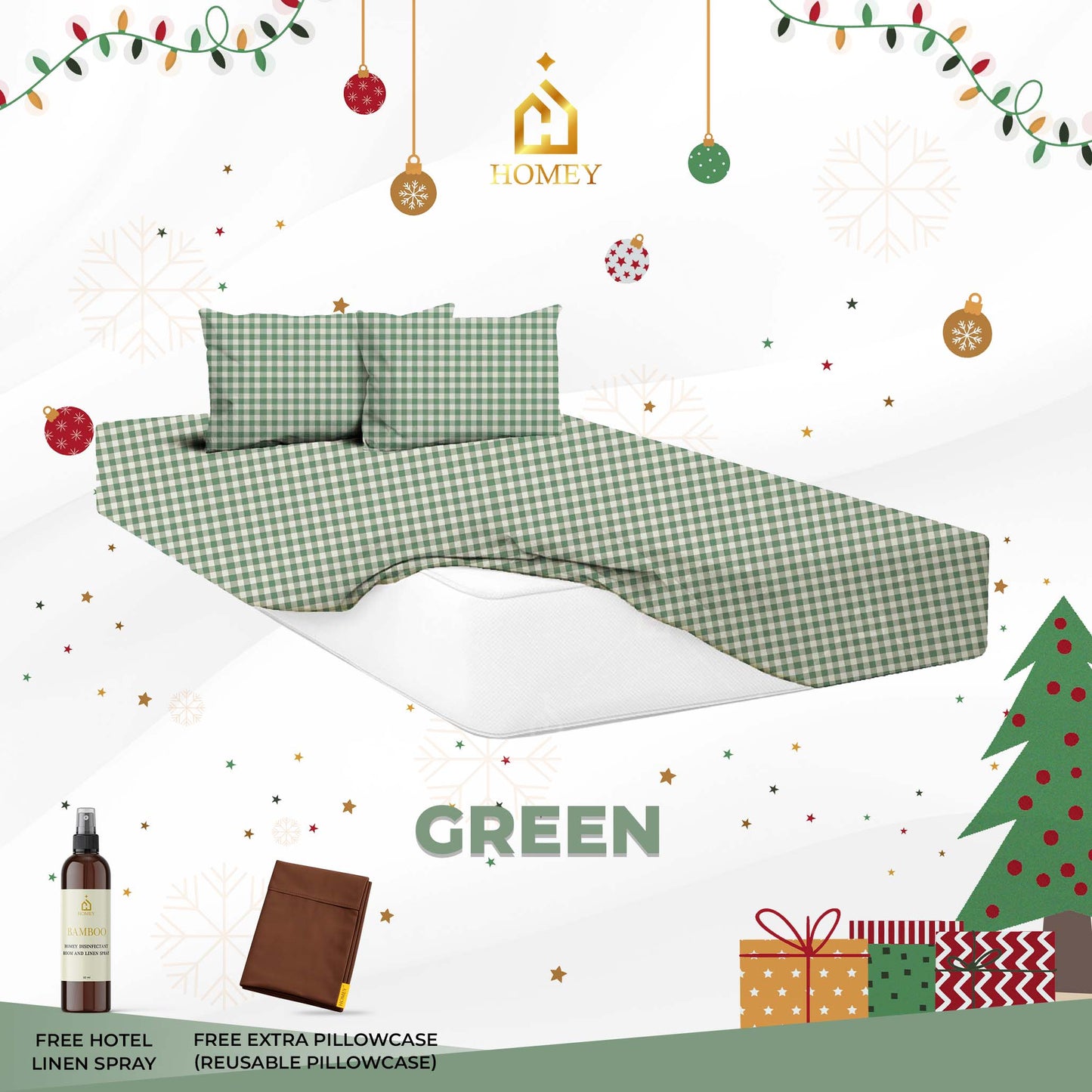Homey Bedsheet: King Size (72in x 75in)