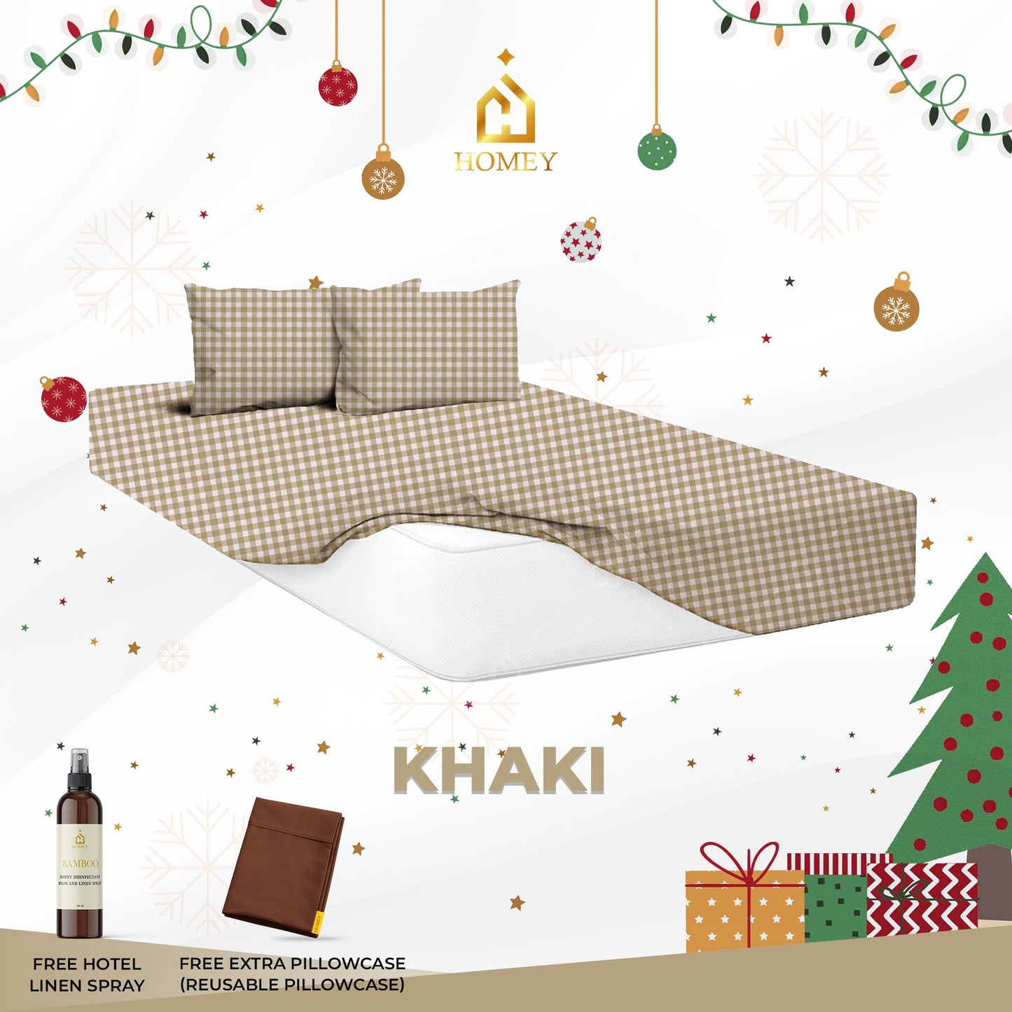 Homey Bedsheet: King Size (72in x 75in)