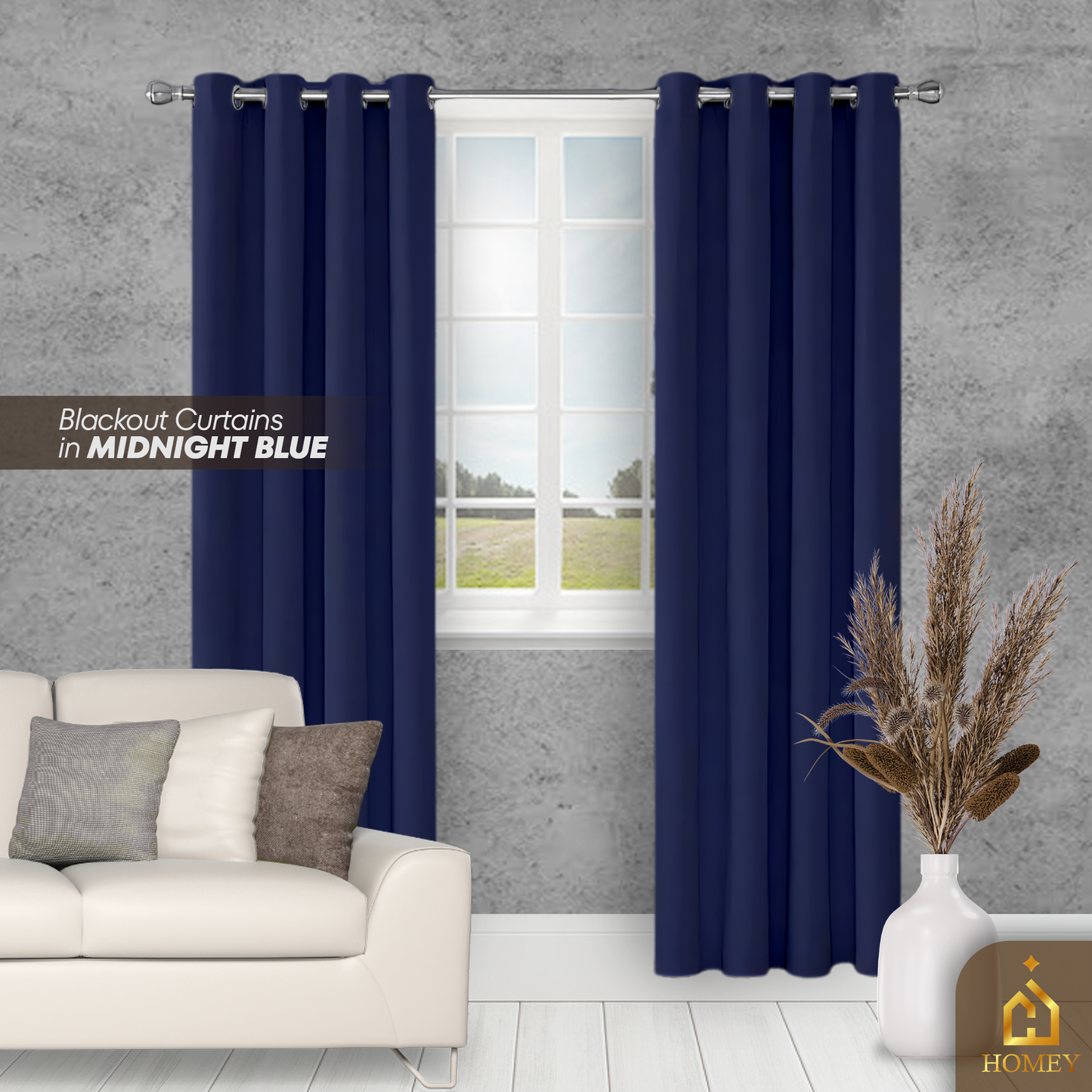Homey Black-out Curtains - Dark Colors Collection