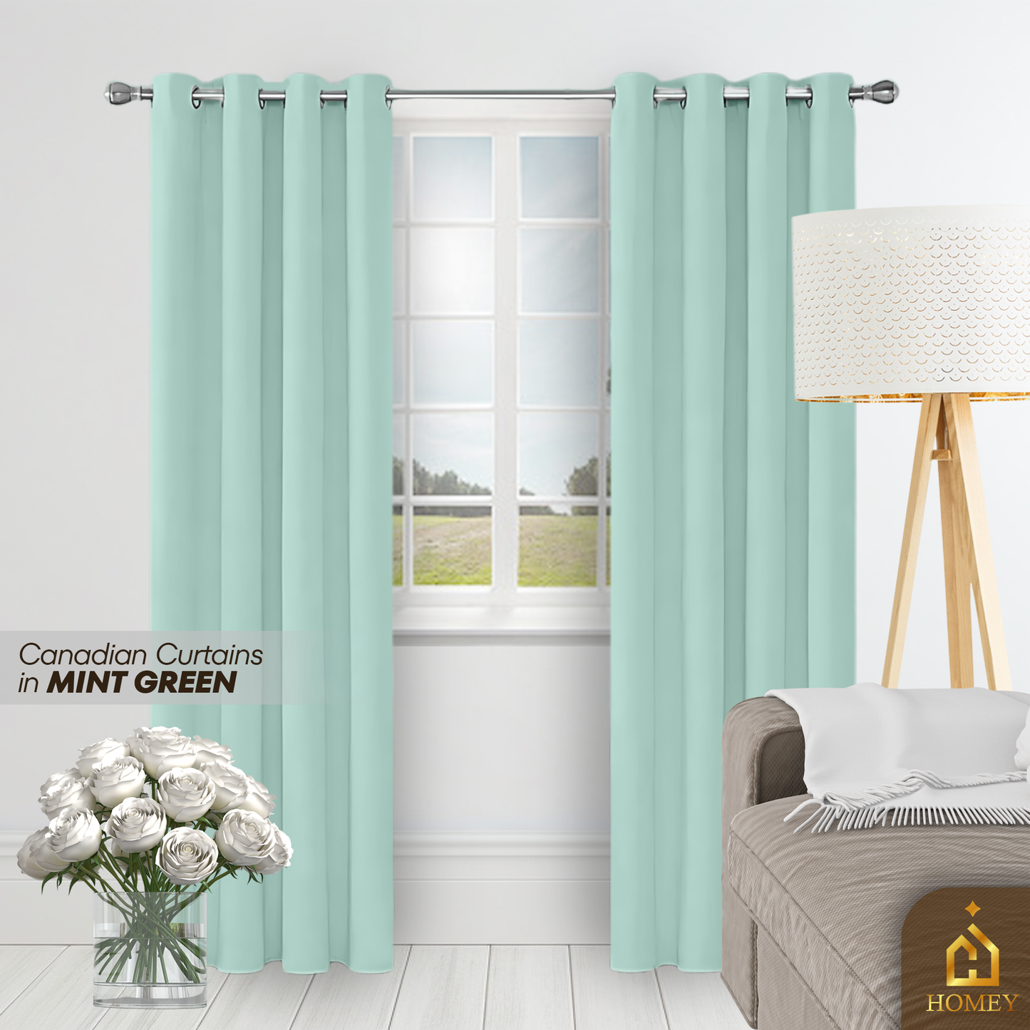 Homey Canadian Curtain 7FT (84 x 55 inches)