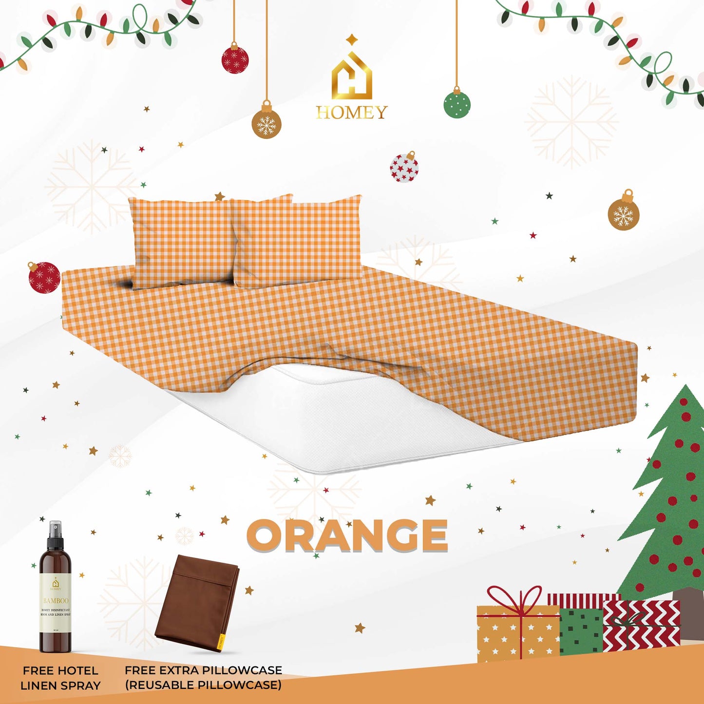 Homey Bedsheet: King Size (72in x 75in)