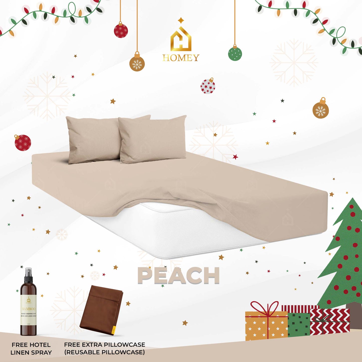 Homey Bedsheet: Double/Twin Size (48in x 75in)