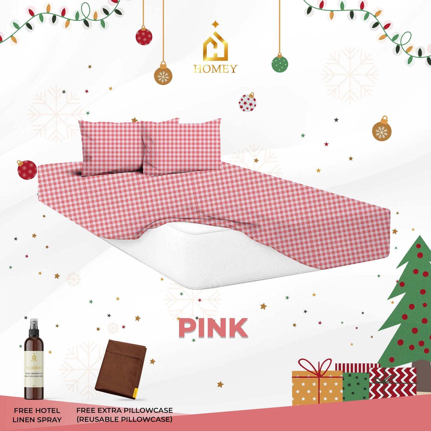 Homey Bedsheet: King Size (72in x 75in)