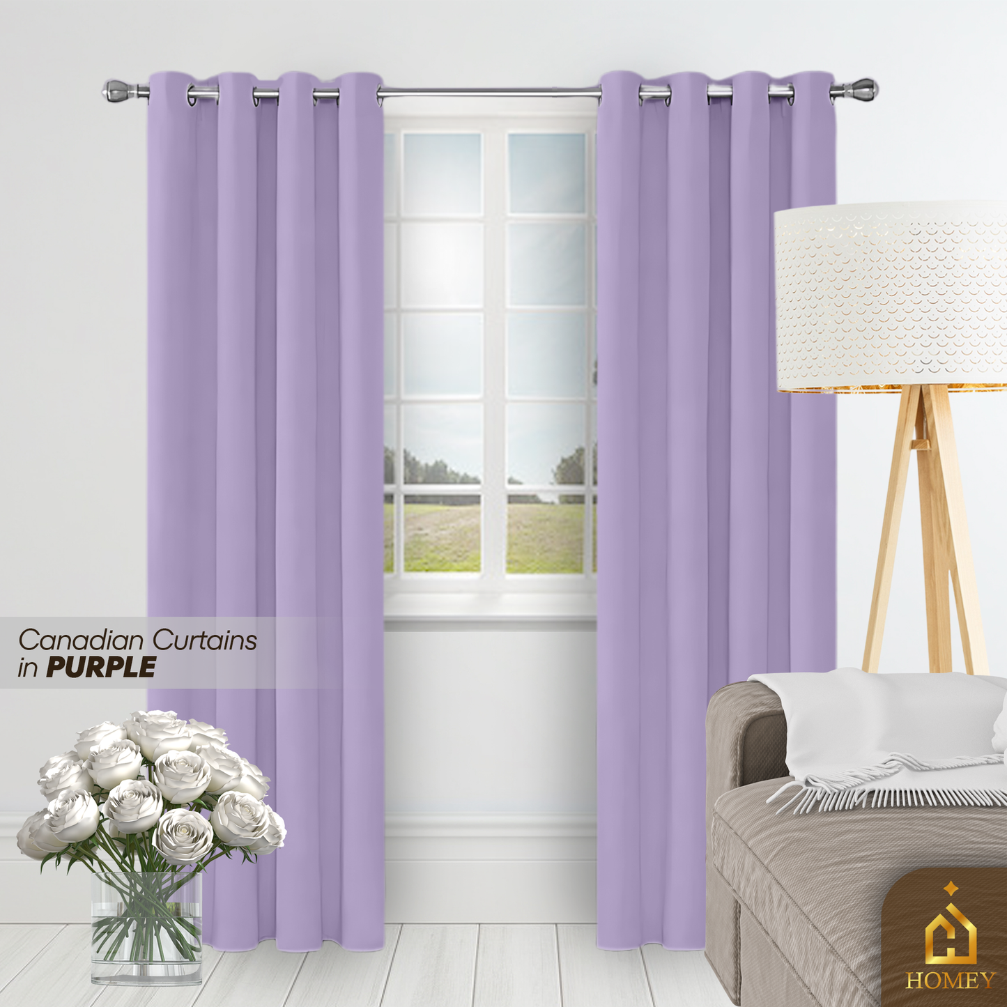 Homey Canadian Curtain 7FT (84 x 55 inches)