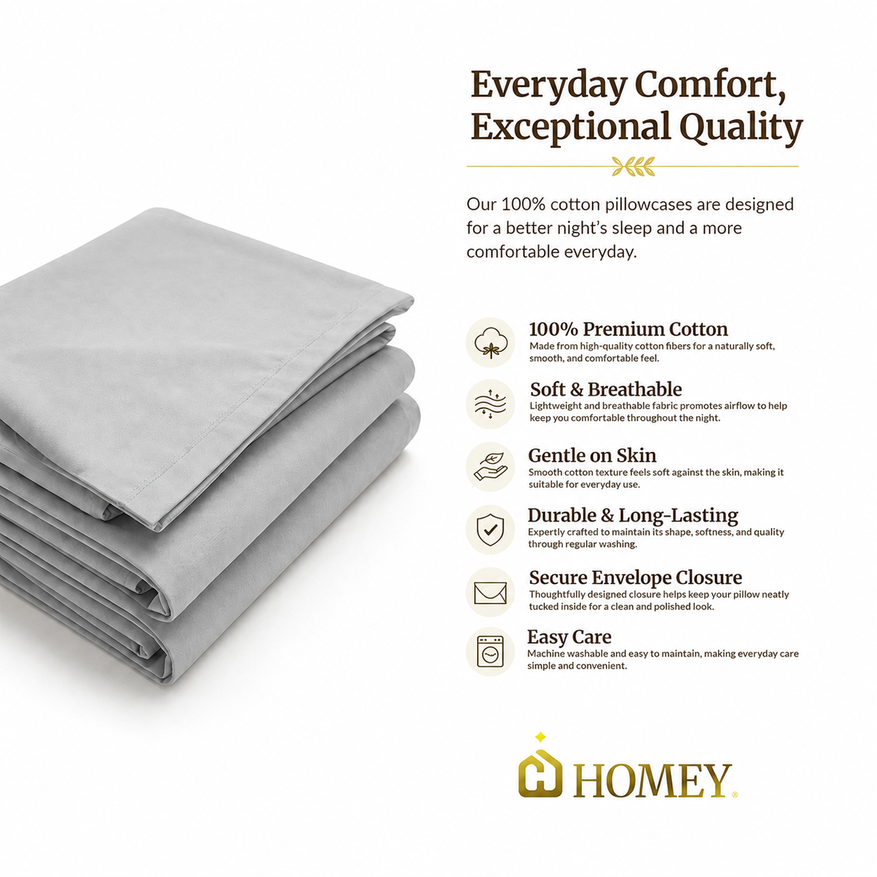 Homey Pillow Case (1pc only)