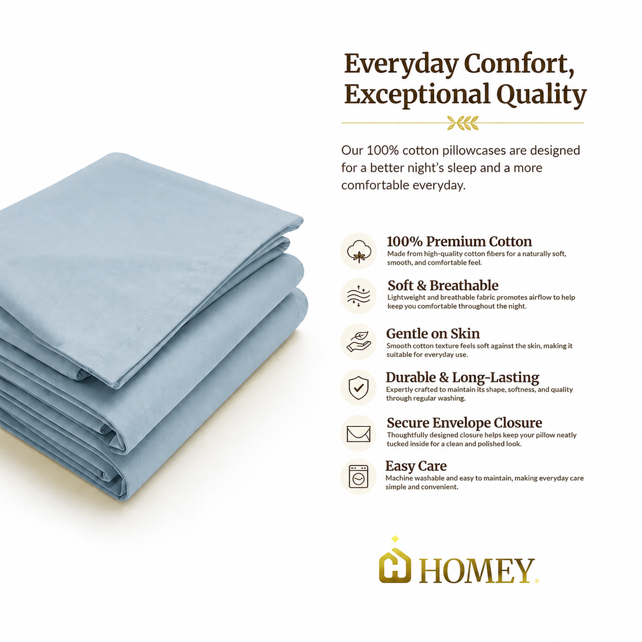 Homey Pillow Case (1pc only)