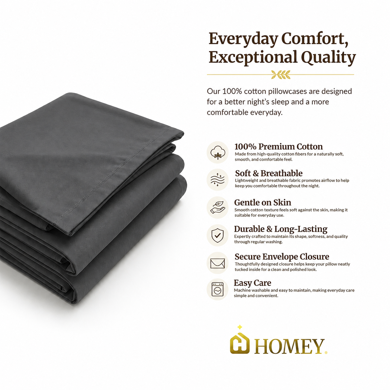 Homey Pillow Case (1pc only)