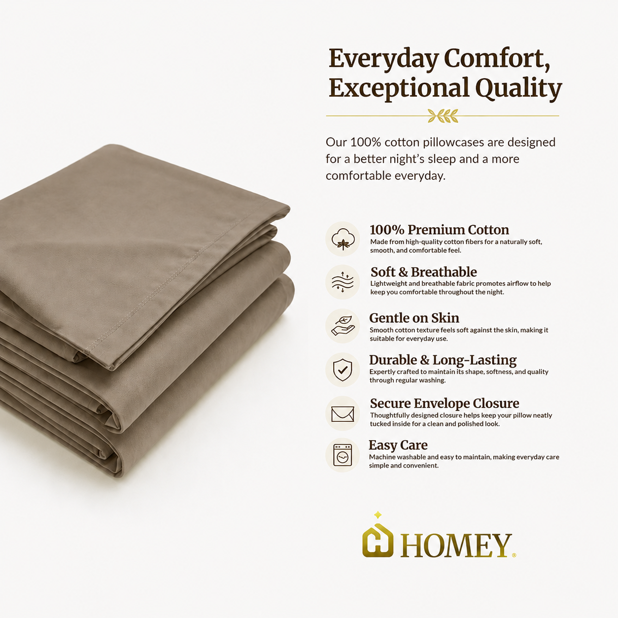 Homey Pillow Case (1pc only)