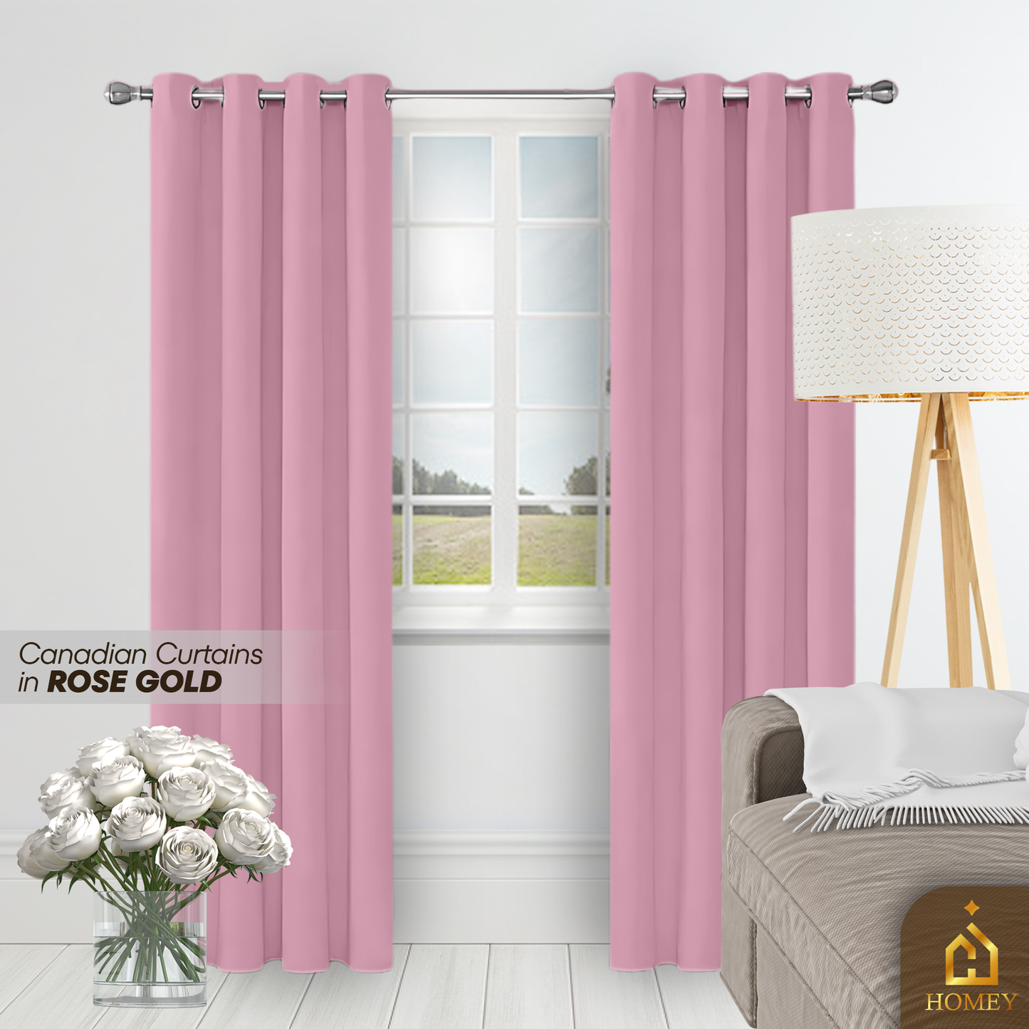 Homey Canadian Curtain 7FT (84 x 55 inches)