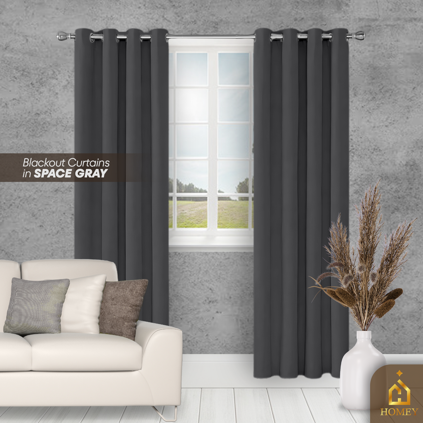 Homey Black-out Curtains - Dark Colors Collection
