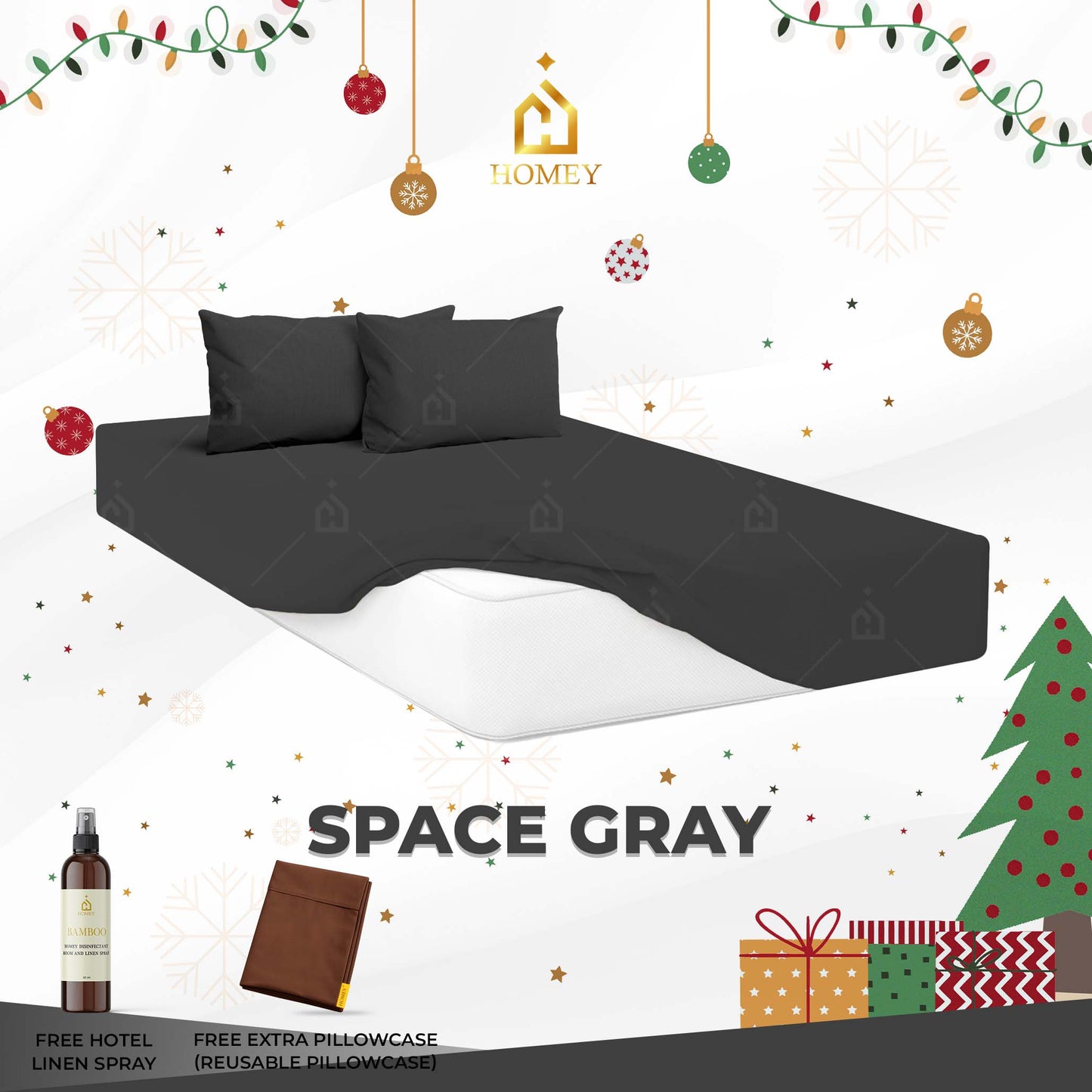 Homey Bedsheet: Single Size (36in x 75in)