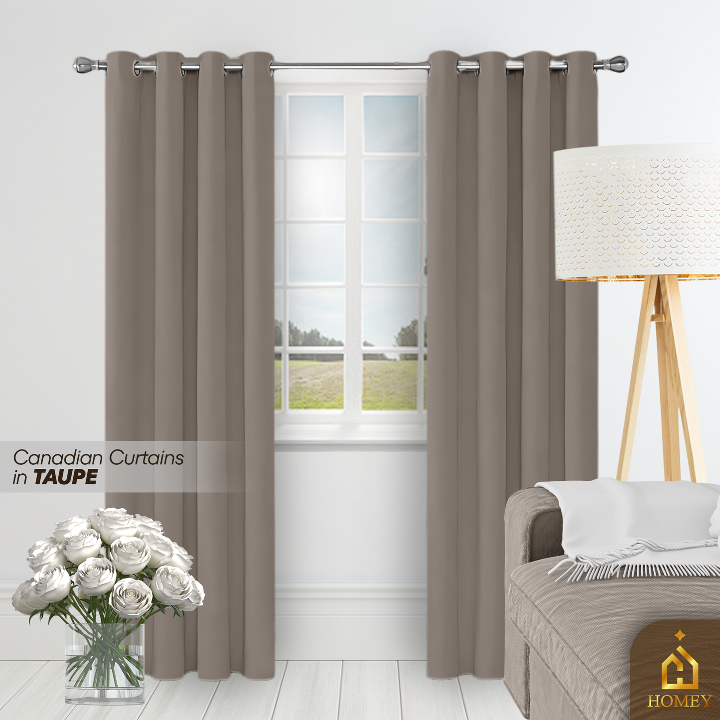 Homey Canadian Curtain 7FT (84 x 55 inches)