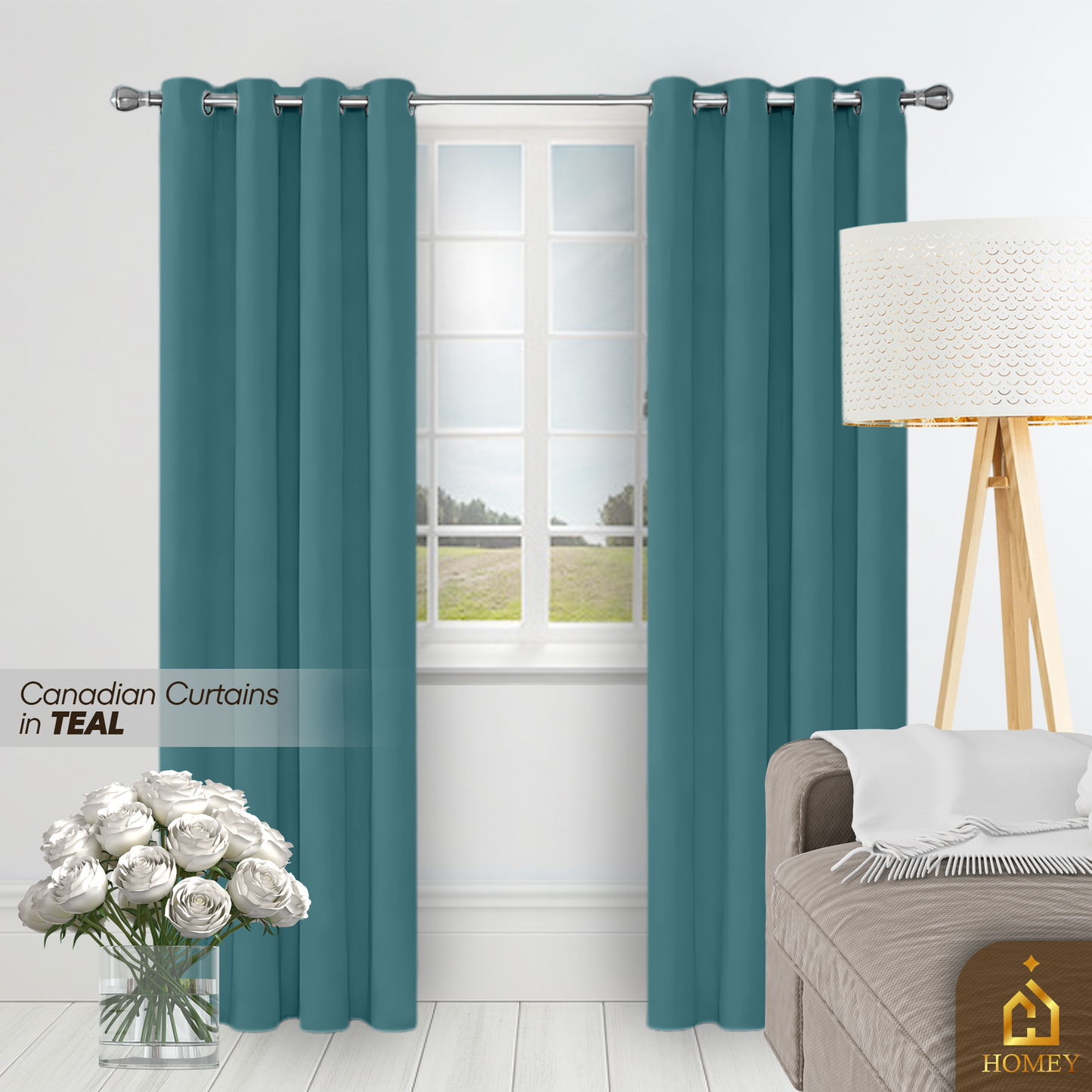 Homey Canadian Curtain 7FT (84 x 55 inches)