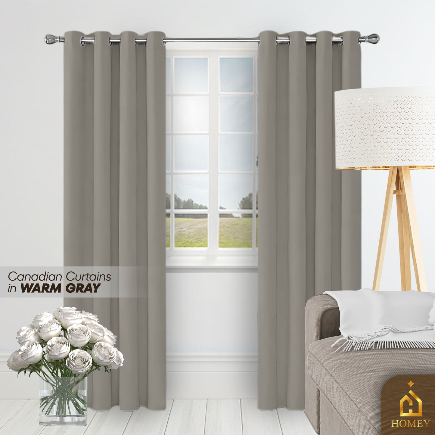 Homey Canadian Curtain 7FT (84 x 55 inches)