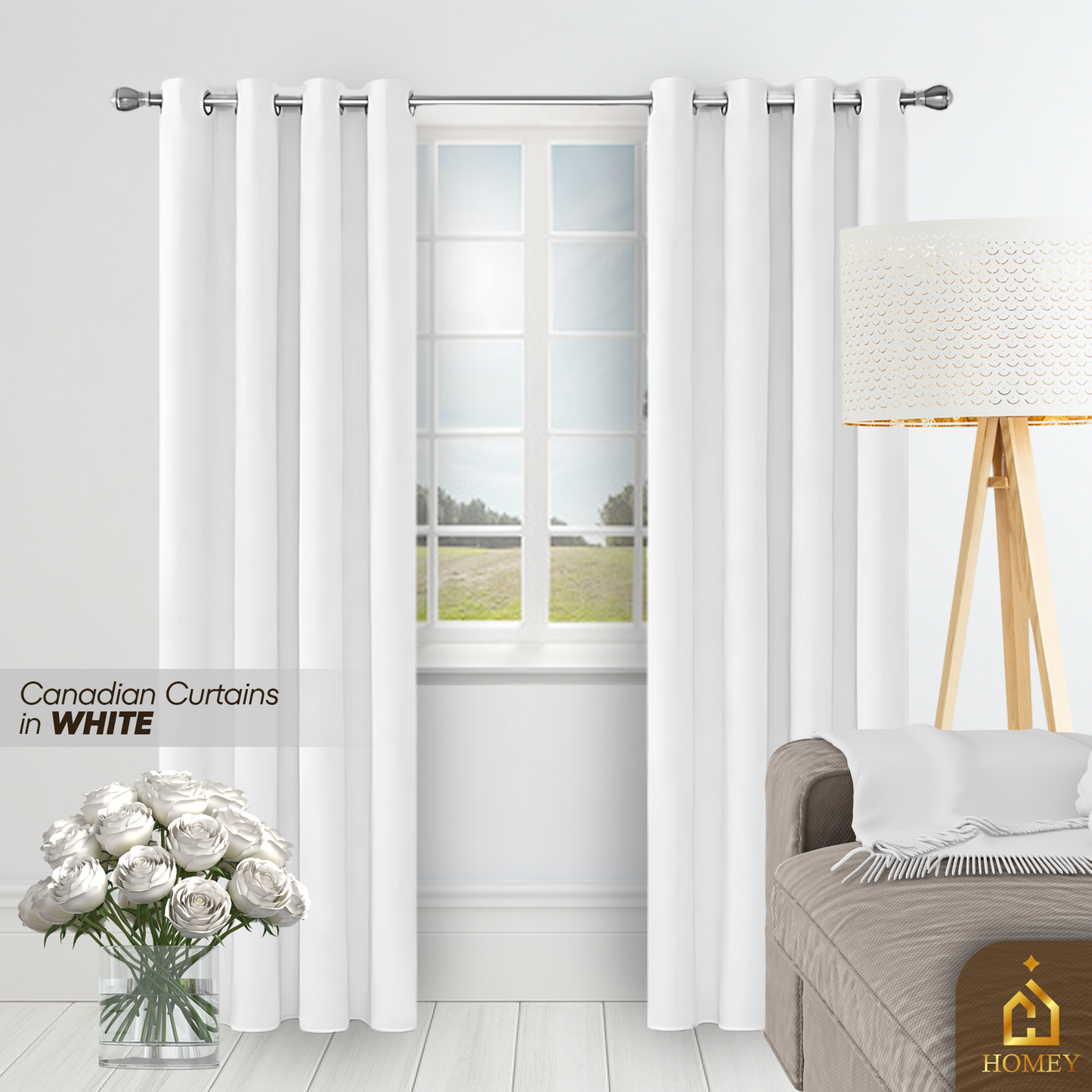 Homey Canadian Curtain 7FT (84 x 55 inches)