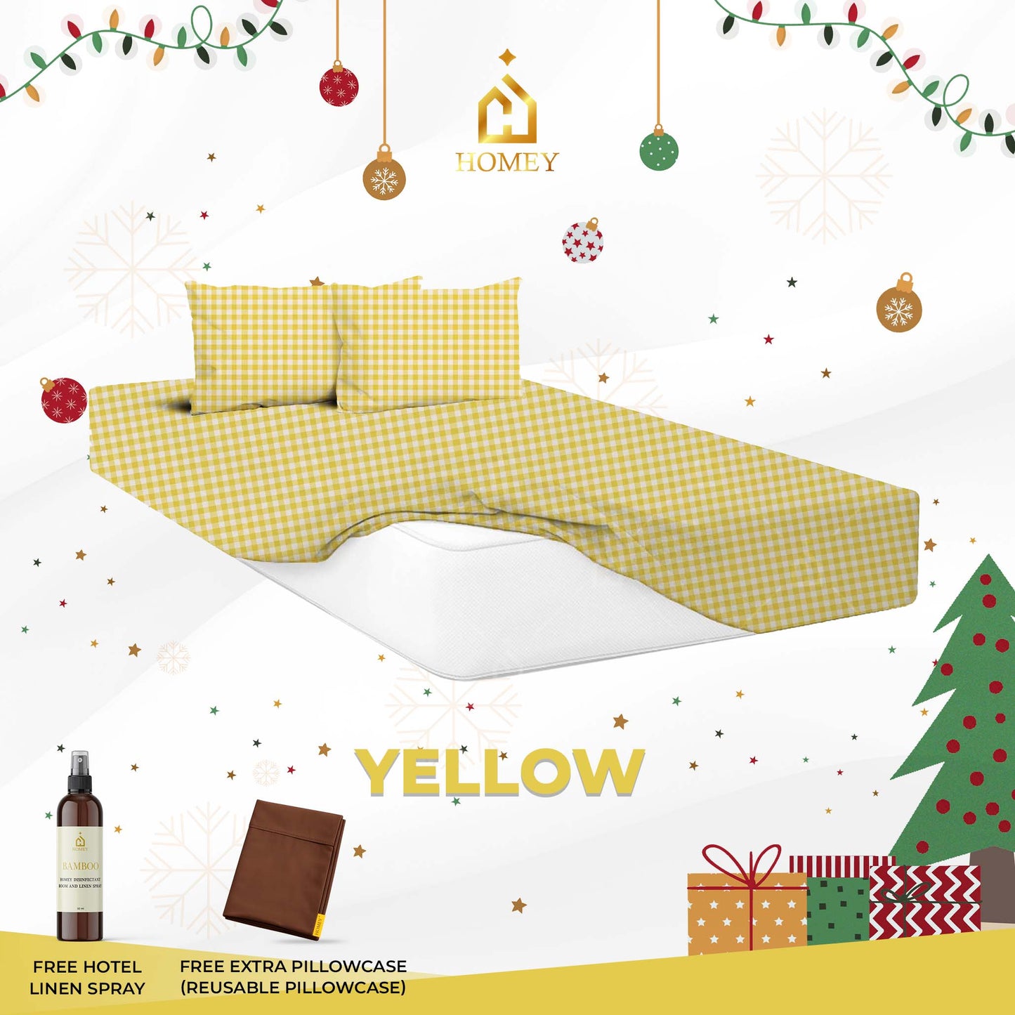 Homey Bedsheet: King Size (72in x 75in)