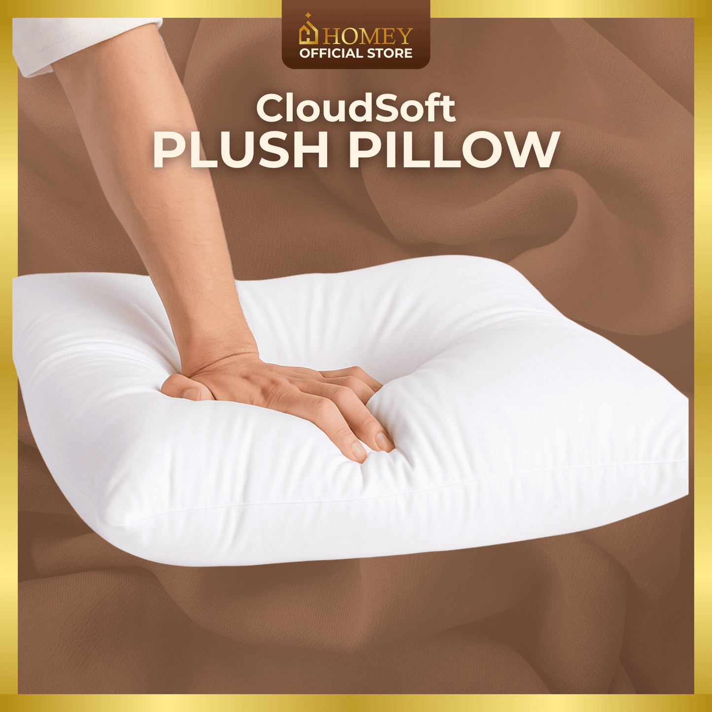 Premium 18x18 Throw Pillow – Homey CloudSoft Decorative Pillow for Sofa, Bed & Lounge