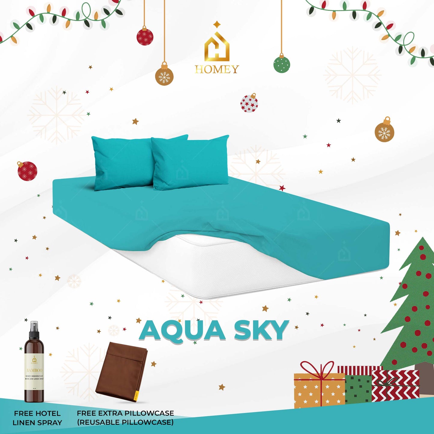 Homey Bedsheet: Single Size (36in x 75in)