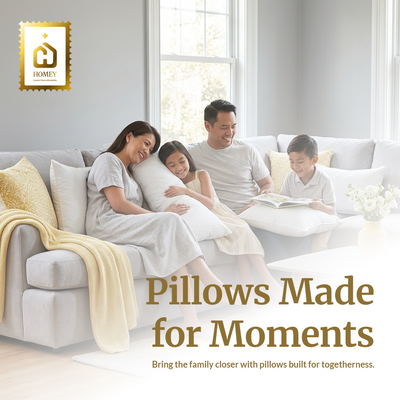 Homey Cloud Soft Hotel-Quality Microfiber Pillow | Ultra Soft & Hypoallergenic