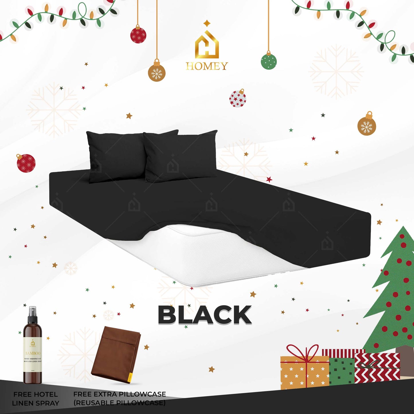 Homey Bedsheet: Single Size (36in x 75in)