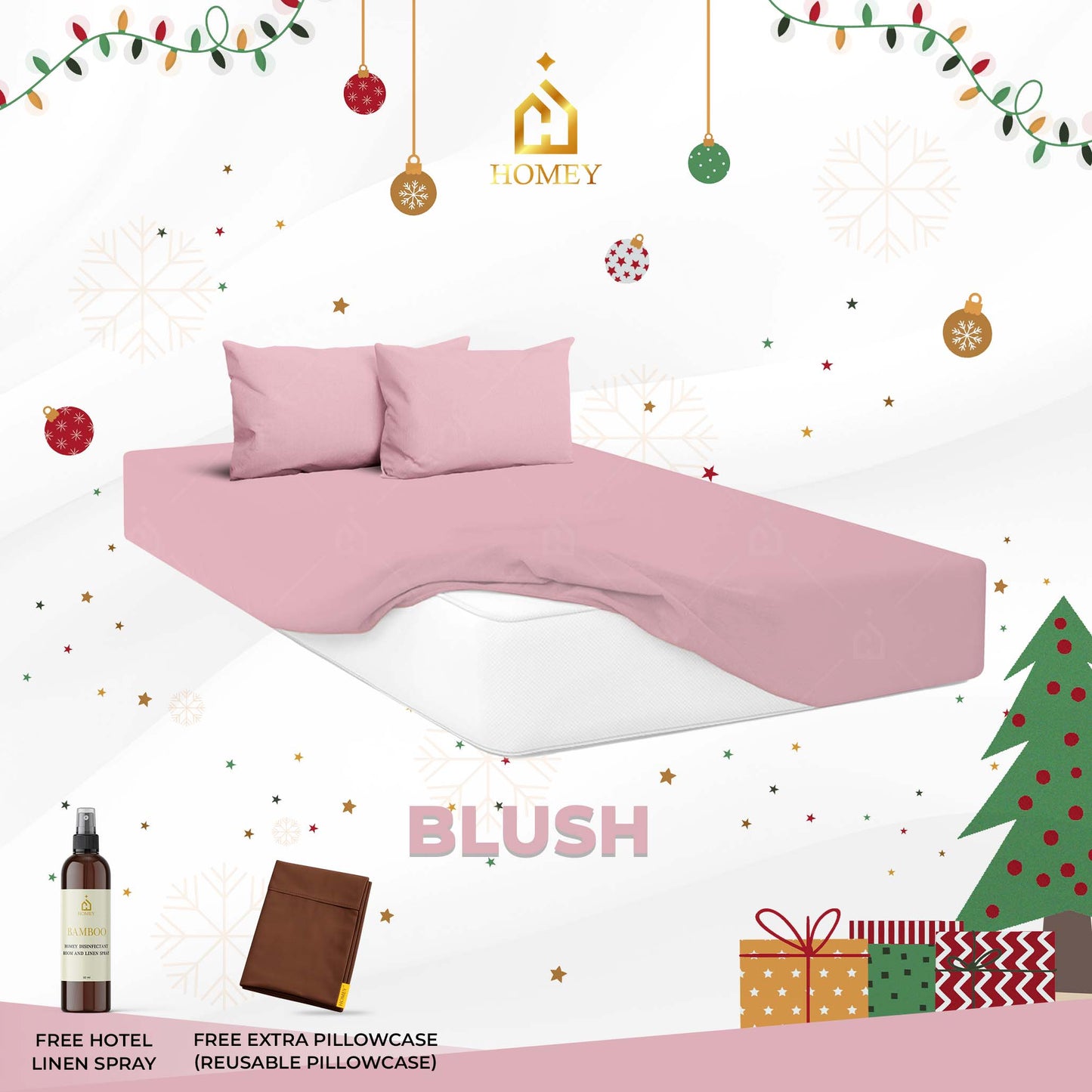 Homey Bedsheet: Single Size (36in x 75in)