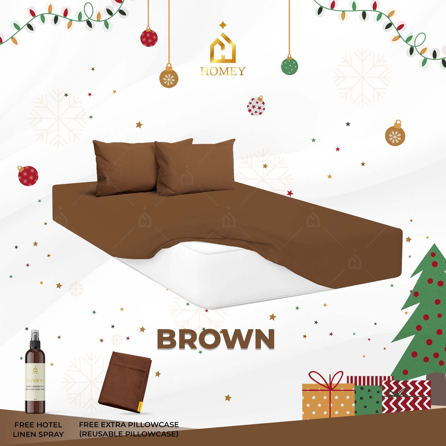 Homey Bedsheet: Single Size (36in x 75in)