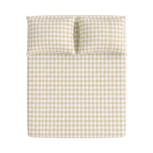 Korean Checkered Beige