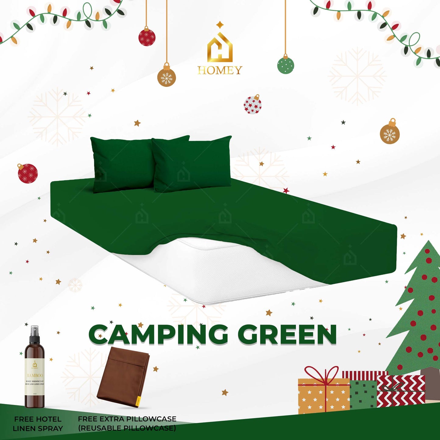 Homey Bedsheet: Single Size (36in x 75in)