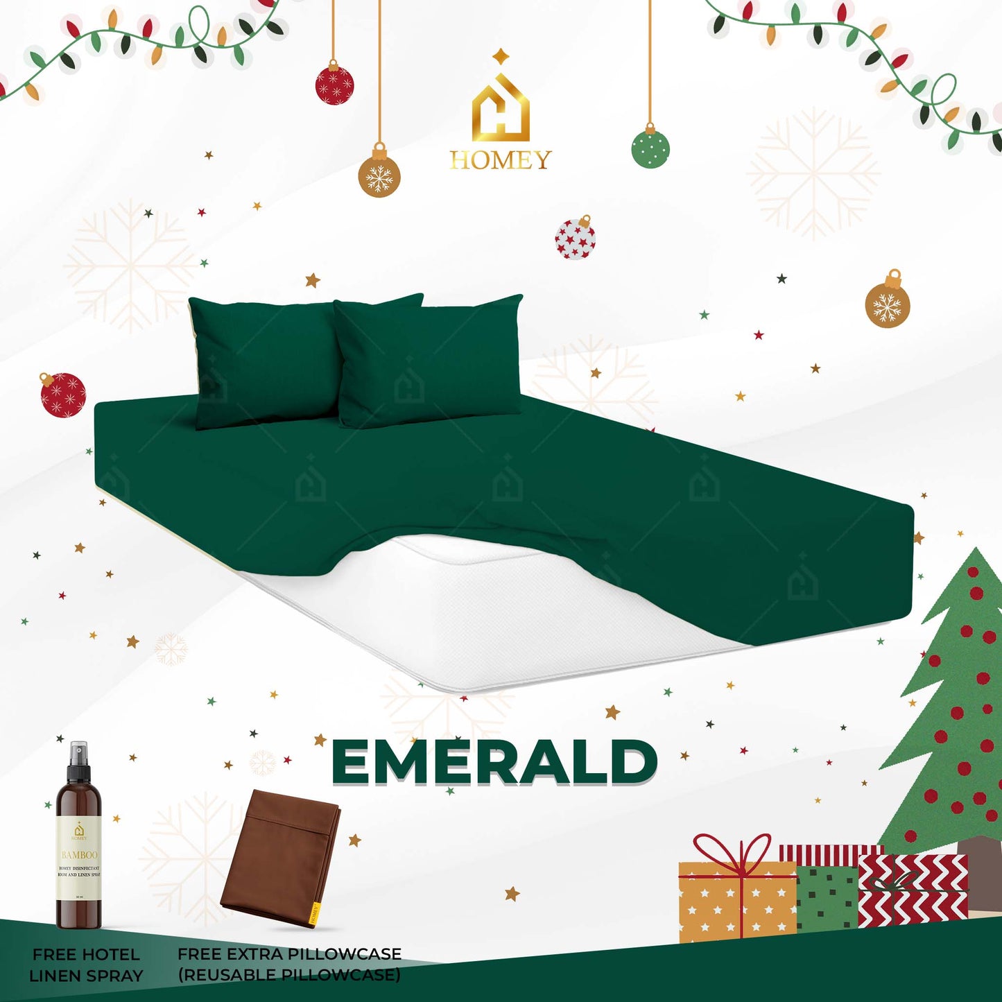 Homey Bedsheet: Single Size (36in x 75in)