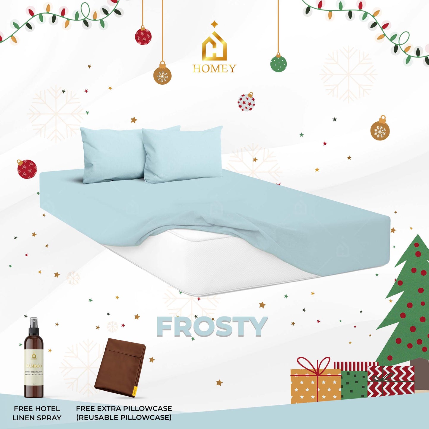 Homey Bedsheet: Single Size (36in x 75in)
