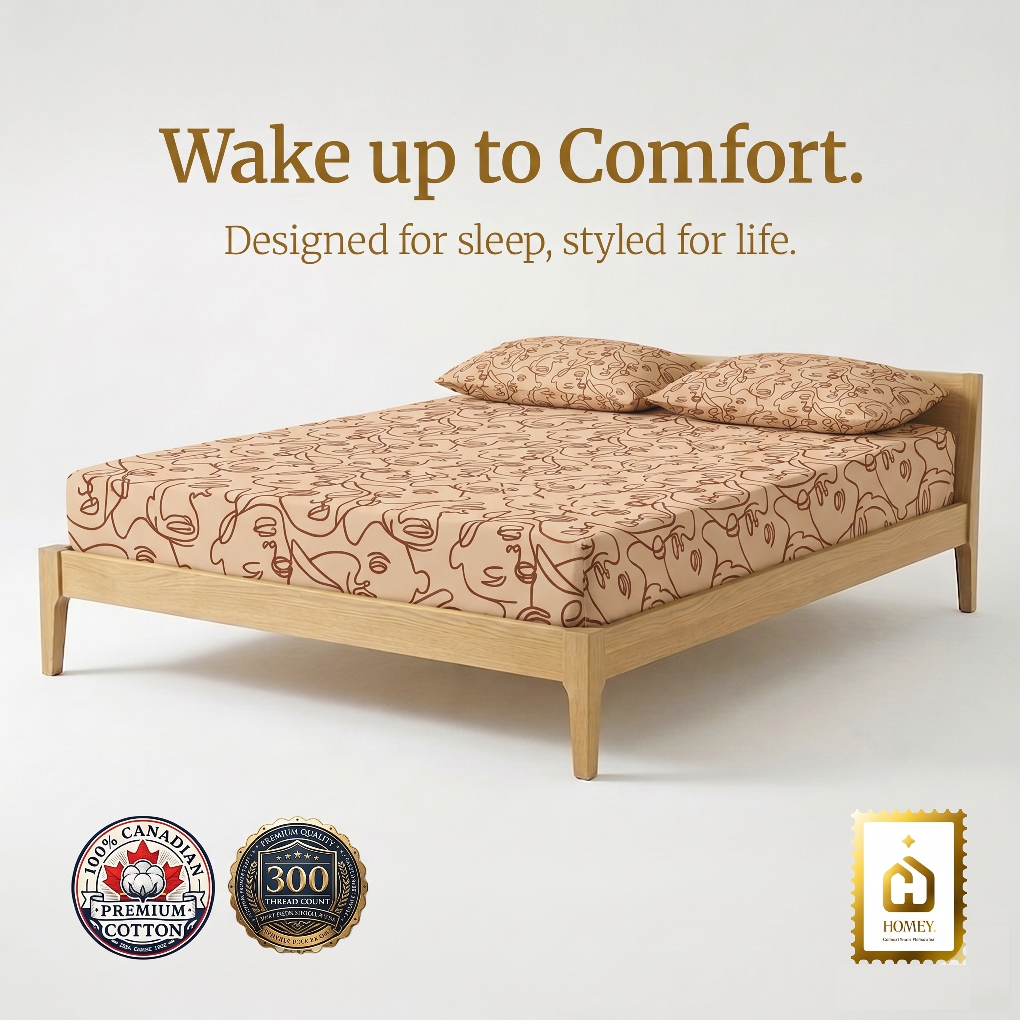 Homey Bedsheet (Face Art Collection)