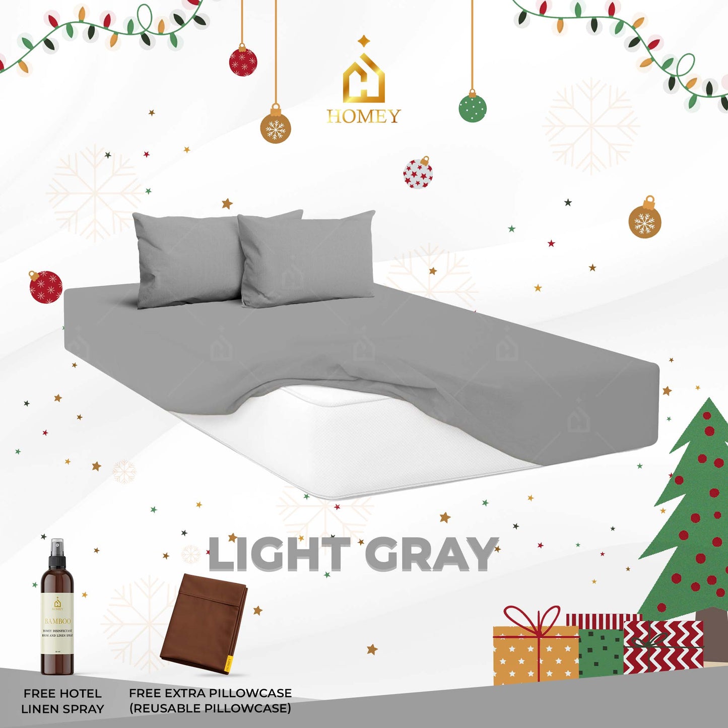 Homey Bedsheet: Single Size (36in x 75in)