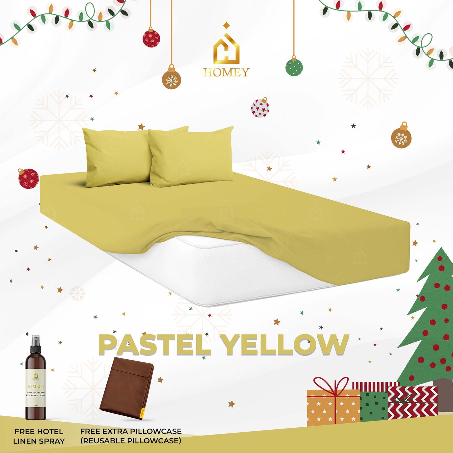 Homey Bedsheet: Single Size (36in x 75in)
