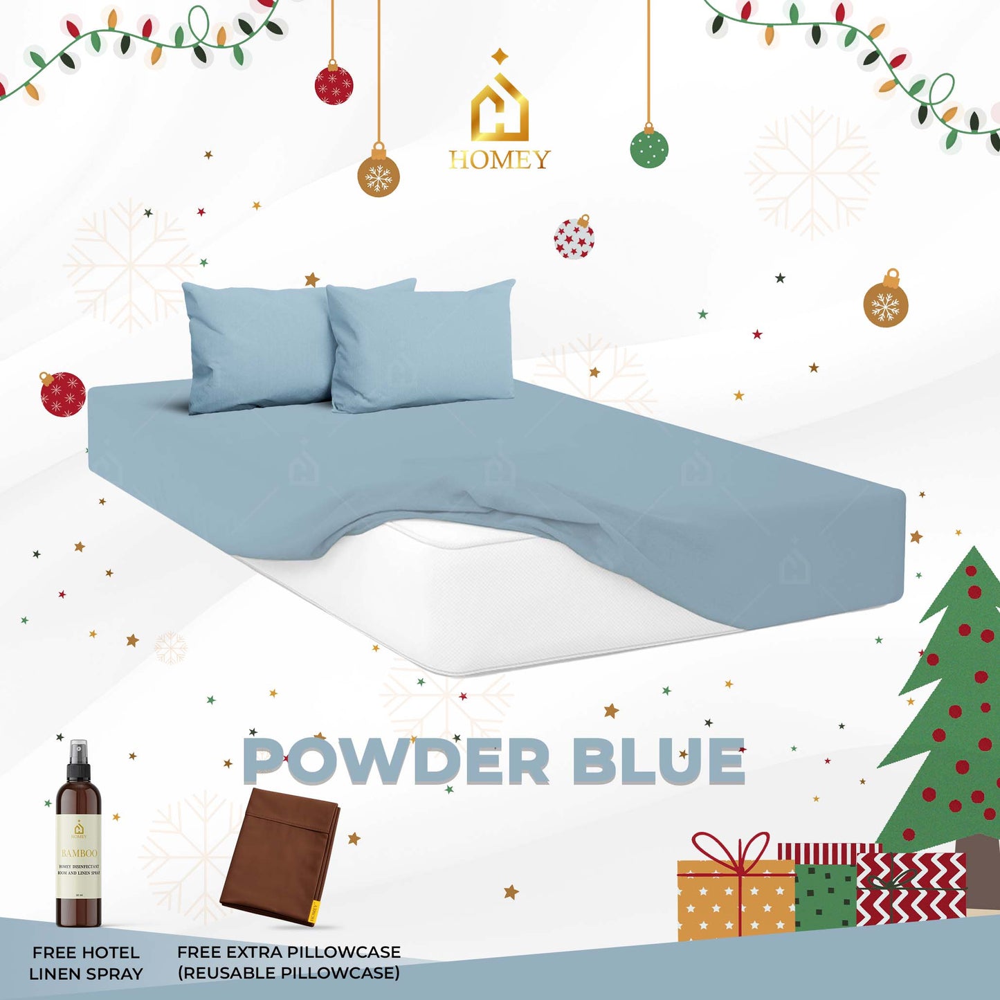 Homey Bedsheet: Single Size (36in x 75in)