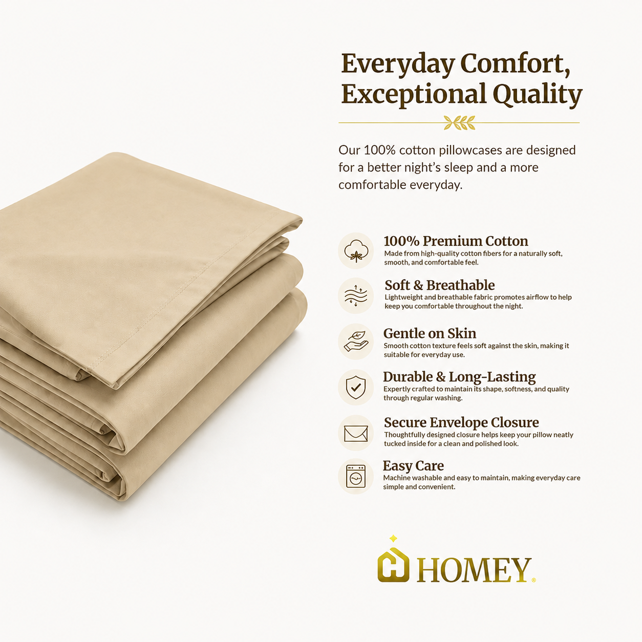 Homey Pillow Case (1pc only)