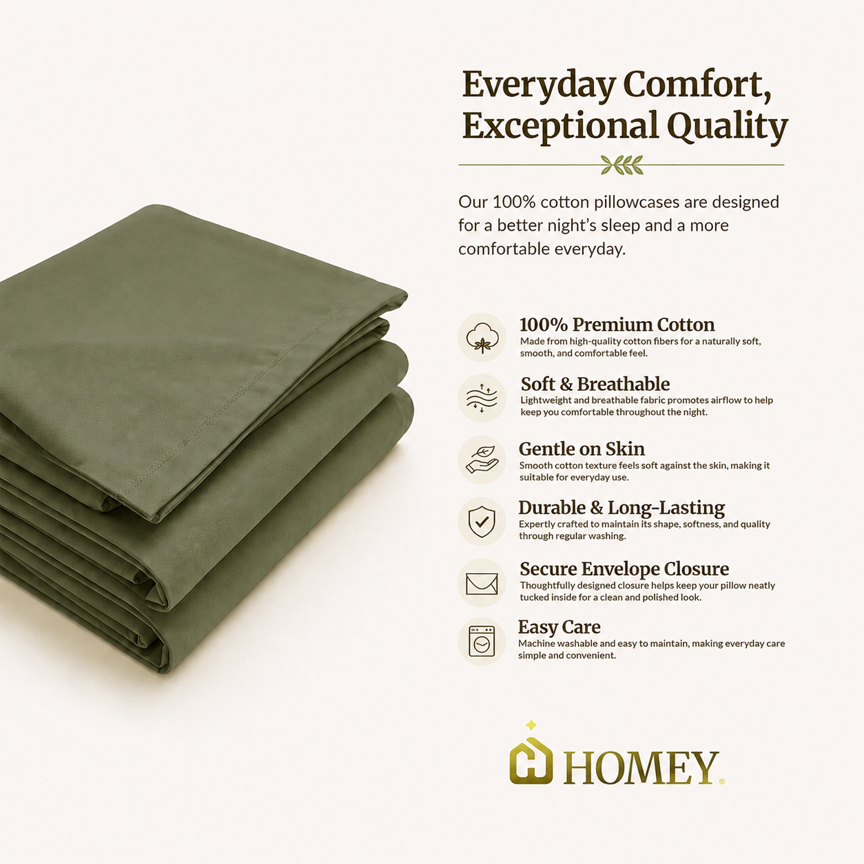 Homey Pillow Case (1pc only)
