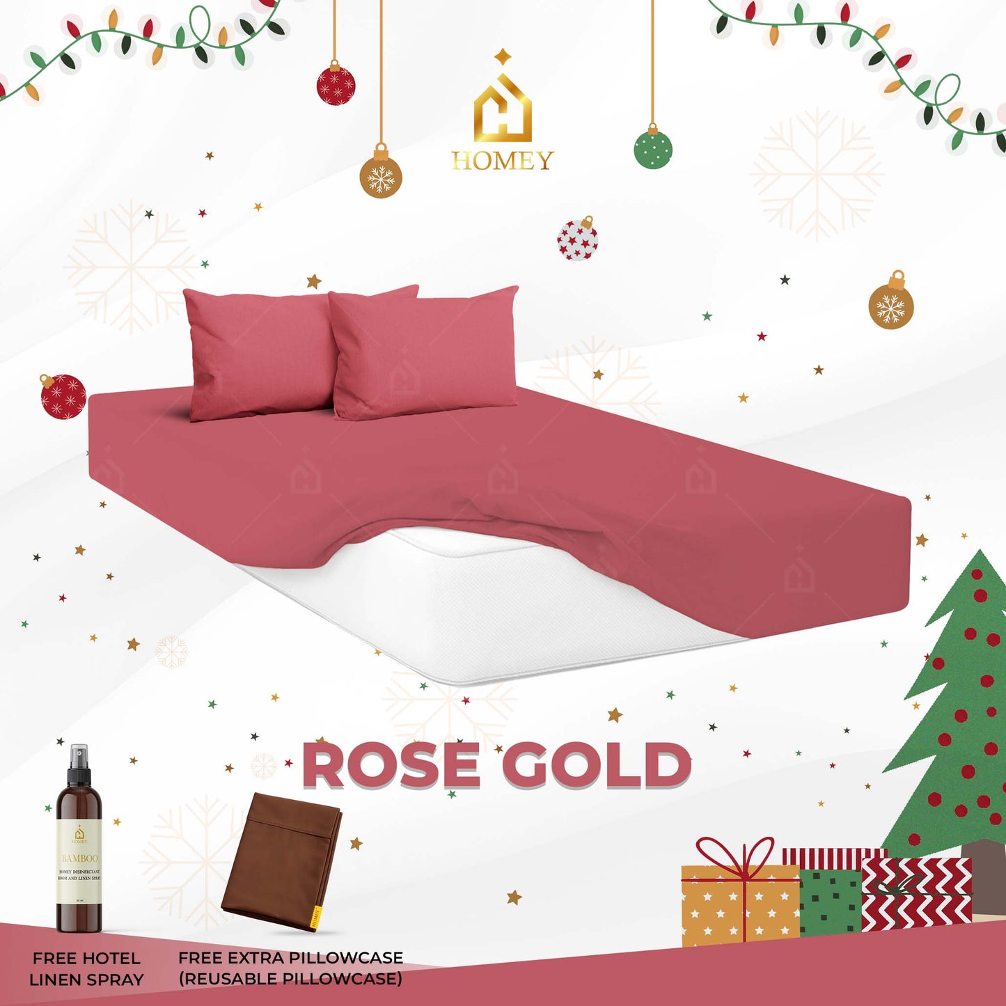 Homey Bedsheet: Single Size (36in x 75in)
